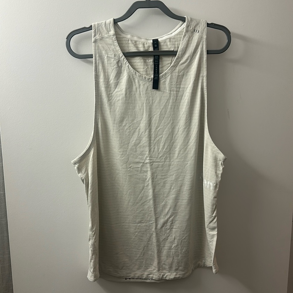 Lululemon Men’s “AARMY” License to Train Tank Top, Bone, XL